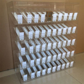 Chine 50 poussoirs dégagent la vitrine acrylique de tabac de cadre pour le dessus de table de magasin de détail fournisseur