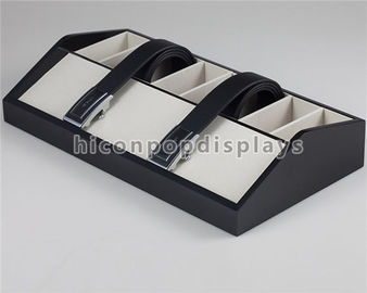 Chine Vitrine en bois de table de ceinture en cuir de noir de supports d'affichage pour le magasin de mode fournisseur