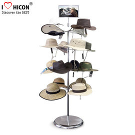 Chine Libérez le support tournant debout de chapeau du présentoir de chapeau en métal 7-Layer pour le magasin de détail fournisseur