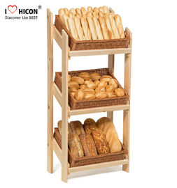 Chine Plancher au détail tenant le présentoir en bois de pain pour le magasin/épiceries de boulangerie fournisseur