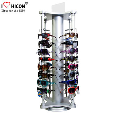 Chine Rotation de support d'affichage de monocle en métal du magasin de détail 4-Way de lunettes de soleil de plan de travail fournisseur