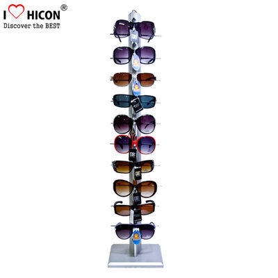 Chine Rangée simple 10 paires d'Eyewear de vente au détail d'expositions de marchandises de support de matériel en métal fournisseur