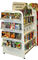 présentoirs 4-Way cd au détail blancs libres pour la librairie/supermarché fournisseur