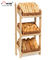 Plancher au détail tenant le présentoir en bois de pain pour le magasin/épiceries de boulangerie fournisseur