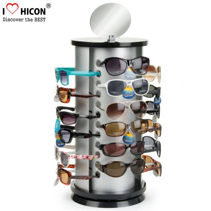 Support d'affichage de lunettes de soleil de plan de travail tournant 24 présentoirs de Rayban Sunglass de paires