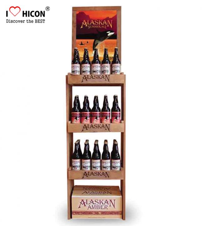 Beau support d'affichage adapté aux besoins du client de vin de raisin en métal pour assortir votre produit votre besoin