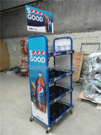 Chine Support d'exposition de marchandises de kola de revêtement de poudre de rayonnage de gondole de supermarché fournisseur