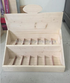Chine Boîte de présentation en bois adaptée aux besoins du client de plan de travail de logo 458 * 270 * 400mm pour le magasin de détail fournisseur