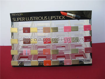 Chine Dessus de table coloré fait sur commande cosmétique acrylique de présentoir de baume à lèvres de présentoir fournisseur