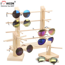 Chine Support d'affichage acrylique de partie supérieure du comptoir/en bois imperméable coloré de lunettes de soleil fournisseur