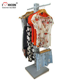 Chine Support d'habillement en bois en métal de plancher d'expositions de marchandises de bruit de magasin de vêtement à vendre fournisseur