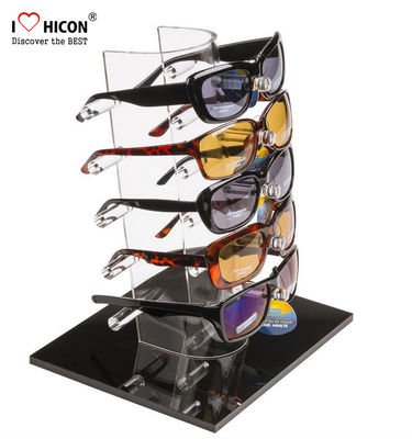 Chine Support d'affichage acrylique de table d'Eyewear pour le magasin de marque 5 paires de promotion de lunettes de soleil fournisseur