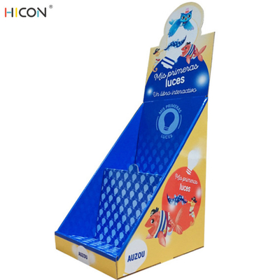 Chine boîtes de présentation bleues de compteur de coutume du carton 2-Tired pour le magasin de détail fournisseur