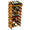 Support en bois de vin de plancher de vin de présentoir de vin de magasin de la publicité faite sur commande de vente au détail fournisseur