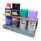 Les produits de peinture de voiture vendent le support au détail d'affichage de partie supérieure du comptoir d'unité pour la participation de boîte de jet fournisseur