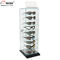 Rangée de rotation verrouillable de la vitrine de lunettes de soleil 8 adaptée aux besoins du client fournisseur
