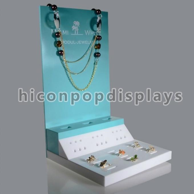 Montages acryliques de merchandisage de vente au détail de support de bijoux de contre- collier