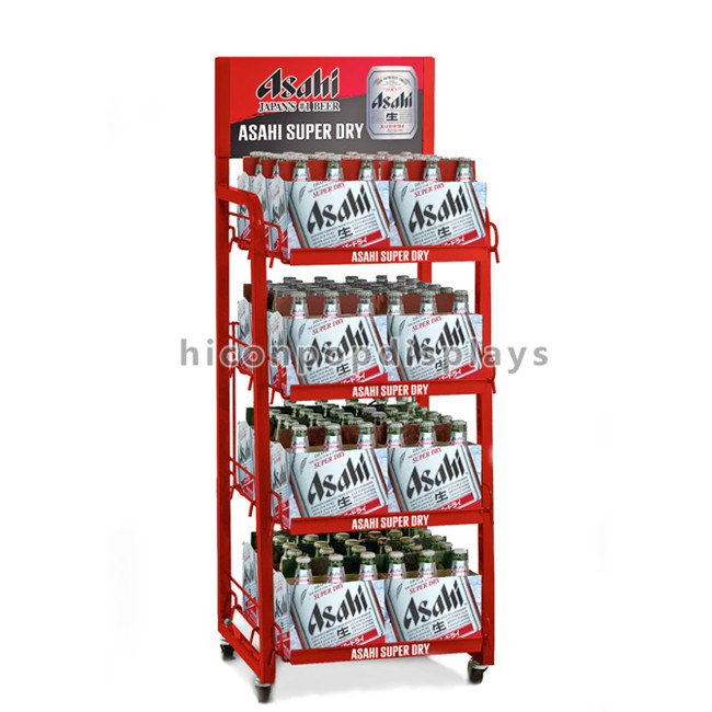 Support d'exposition de marchandises de kola de revêtement de poudre de rayonnage de gondole de supermarché