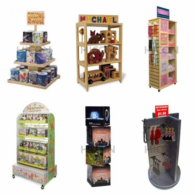 L'affichage en métal étire l'affichage fait sur commande de boutique de cadeaux de rangées de Toy Display Rack 4