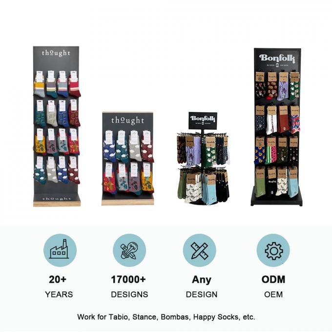 Le stand d'affichage de chaussettes personnalisé joue un rôle important dans les magasins de détail